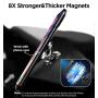 Magnetic Phone Mount for Car【Upgrade 8X Magnets】Strong Magnet Cell Phone Holder,Dashboard 360° Rotation & Degrees View, for iPhone SE 12 11 Pro XS Max XR X 8 Plus Samsung Note20 S20 Note10 & All Phone