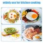 Emoly Silicone Egg Ring, Egg Rings Non Stick, Egg Cooking Rings, Perfect Fried Egg Mold or Pancake Rings (New,4pcs)