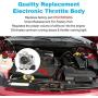 WMPHE Compatible with Electronic Throttle Body Assembly Ford Fiesta 2011-2015 Replace OE# 0280750535 TB1166 S20169 31330780 1472934 1486105 1751015 7S7Z9E926A 977-352