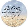 Quote Bible Round Mouse pad - Be Still and Know That I am God Psalm 46:10 Personality Gaming Round Mouse Pad Desings