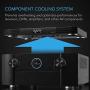 AC Infinity AIRCOM T10, Quiet Cooling Blower Fan System 17'' Front-Exhaust, for Receivers, Amps, DVR, AV Cabinet Components