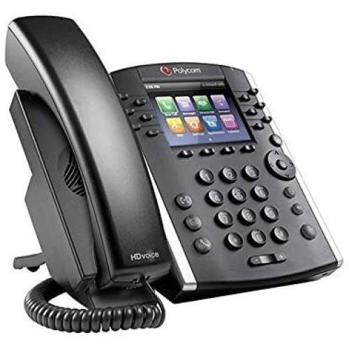 Polycom VVX 410 12-Line Desktop Phone (Power Supply Included) (Renewed)