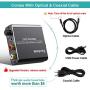 Digital to Analog Audio Converter-Upgrade Volume Adjustable Techole Aluminum Optical to RCA with Optical &Coaxial Cable. Digital SPDIF TOSLINK to Stereo L/R &3.5mm Jack DAC Converter for PS4 Xbox DVD