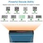 Eyoyo 2D Desktop Barcode Scanner, High Speed Hands-Free USB Wired Inventory Barcode Reader PDF417 on ID Card, Drivers License, Passport 1D QR Barcode Scanning Work for Pos System Supermarket