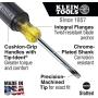 Klein Tools 85074 Screwdriver Set, 6-Piece Screwdriver Kit with All Purpose Flathead Screwdrivers (3) and Phillips Screwdrivers (3)