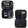 BAGSMART 3-Layer Travel Electronics Cable Organizer with Bag for 7.9'' Tablet, iPad Mini, Hard Drives, Cables, Charger, Kindle, Grey
