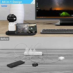 2021 Latest Mobile Phone and Watch Charger, Fullpetree 3 in 1 Charging Stand, Compatible with Phone 12, 12 Mini, 12 Pro Max, 11 Pro, 11 / Xs/X Max/XR, Compatible with Watch Series 6/5/4/3/2/1 Plus