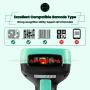 Deli Wireless Barcode Scanner, 328 ft Transmission Range, 2000mAh Battery, Automatic 1D Barcode Reader Support Windows/Mac/Linux/iOS/Android System
