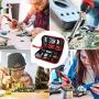 Soldering Iron Kit Electronics, Upgraded 80W LCD Digital Portable Adjustable Temperature Soldering Gun 356-896℉(180-480℃),Thermostatic Design,18pcs Soldering Iron and Solder Kit [110V, US Plug]