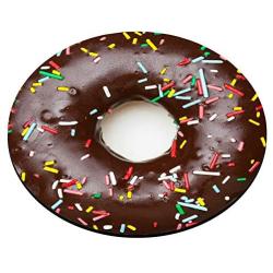 Smooffly Chocolate Donut Round Mouse Pad, Doughnut Circular Mouse Pads for Computers