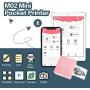 Phomemo M02 Portable Pocket Printer- Mini Bluetooth Wireless Thermal Sticker Printer Compatible with Android iOS for Instantly Print Fun, Retro-Style Photos, Mini Life Assistant, Good Gift, Pink