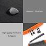 Electronics Organizer, Jelly Comb Electronic Accessories Cable Organizer Bag Waterproof Travel Cable Storage Bag for Charging Cable, Cellphone, Mini Tablet (Up to 7.9) and More (Orange and Gray)