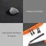 Electronics Organizer, Jelly Comb Electronic Accessories Cable Organizer Bag Waterproof Travel Cable Storage Bag for Charging Cable, Cellphone, Mini Tablet (Up to 7.9) and More (Orange and Gray)