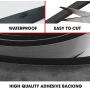 Neoprene Foam Strip Roll by Dualplex, 1'' Wide x 10 Long x 1/8'' Thick, Weather Seal High Density Stripping with Adhesive Backing – Weather Strip Roll Insulation Foam Strips