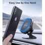 2 Pack【6 Strong Magnets】 Magnetic Car Phone Mount Holder, Universal Cell Phone Holder for Car Dashboard, 360° Rotation Car Smartphone Cradle Fit for iPhone 11 Pro Max/Xs Max/XR/X