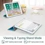 ESR Yippee Trifold Smart Case for iPad 6th Generation 2018/2017 (Not for iPad 10.2) [Lightweight] [Multi-Angle Viewing Stand Case] [Auto Sleep/Wake] for iPad 5th/6th Gen - Light Blue