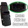 SWITCHDOCTOR Window Master Switch for 2011-2016 Dodge Charger, 2011-2017 Dodge Journey, and 2016-2018 Dodge Ram
