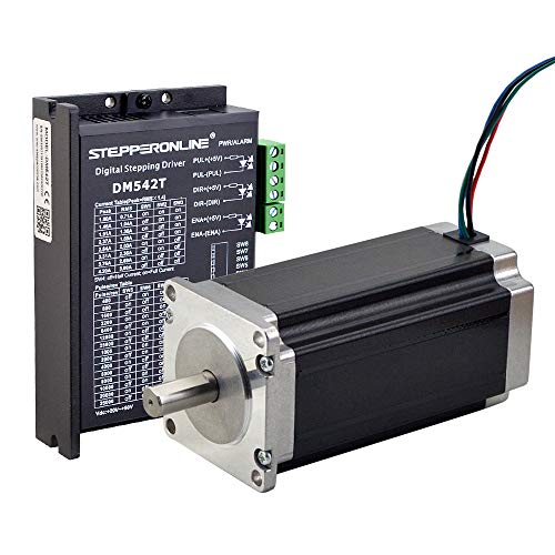 STEPPERONLINE 1 Axis CNC Kit 3Nm(425oz.in) Nema 23 Stepper Motor & Driver CNC Mill Router Lathe Robot STEPPERONLINE 1 Axis CNC Kit 3Nm(425oz.in) Nema 23 Stepper Motor & Driver CNC Mill Router Lathe Robot