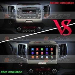 Android 10 2GB RAM 32GB ROM 9 Inch Touch Screen Head Unit for Kia Sportage 2011-2016 Car Stereo Radio Navigation GPS Bluetooth USB Mirror-Link Indash Navi