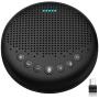 Luna Speakerphone+Daisy Chain Cable - Luna Computer Speaker with Microphone 2pcs w/Cable, Conference Microphone for Home Office & Meeting up to 12 People, Speakerphone Idea for Business Gift Black