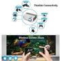 Portable WiFi Projector Android 7.1 Wireless Bluetooth Home Theater Mini Outdoor Projector 3000 Lumen 1080P Smart Projector Airplay Miracast for Smartphone Laptop PS4 Video Game Movie HDMI USB VGA