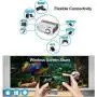 Portable WiFi Projector Android 7.1 Wireless Bluetooth Home Theater Mini Outdoor Projector 3000 Lumen 1080P Smart Projector Airplay Miracast for Smartphone Laptop PS4 Video Game Movie HDMI USB VGA
