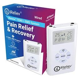 ET-7070 iReliev TENS + EMS Pain Relief & Muscle Stimulator