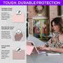 iPad Air 4 Case with Keyboard - 7 Color Backlit Detachable Wireless Keyboard - Slim Leather Folio Smart Cover for iPad 11 Pro 2020, iPad 10.9 2020, Compatible with Apple Pencil (Rose Gold)