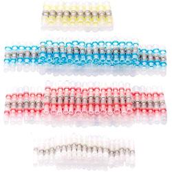 120PCS Solder Seal Wire Connectors Kit-Heat Shrink Butt Connectors-Waterproof Wire Connectors for Marine Automotive Aircraft Boat Truck Stereo Wire Joint (Medium-120PCS)
