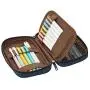 LIHIT LAB Pen Case, 7.9 x 2 x 4.7 inches, Blue (A-7551-108)