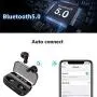 Wireless Earbuds, BLZK Latest Bluetooth 5.0 True Wireless Bluetooth Earbuds, with bass 3D Stereo Sound Wireless Headphones, Built-in Microphone LED Digital Shows Charging Charge (Black)