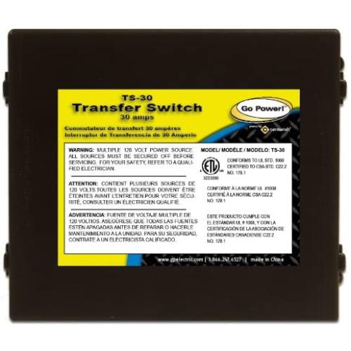 Go Power! TS-30 30 Amp Automatic Transfer Switch