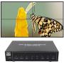 LINK-MI 4K60 UHD Video Wall Controller 2x2 1x2 2x1 1x3 3x1 1x4 4x1 TV Wall Processor for 4 TV Splicing Display Support 3840x2160@60Hz HDMI DP Inputs and Rotate 90 Degree for Portrait Mode Screens
