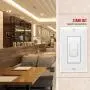 ENERLITES Slide Dimmer Decorator Switch and Wall Plate, On/Off Rocker, Single-Pole or 3 Way, Neutral Wire NOT Required, for Dimmable 150W LED/CFL, 700W Incandescent Halogen, 51300-W, White 2 Pack ENERLITES Slide Dimmer Decorator Switch and Wall Plate, On/Off Rocker, Single-Pole or 3 Way, Neutral Wire NOT Required, for Dimmable 150W LED/CFL, 700W Incandescent Halogen, 51300-W, White 2 Pack
