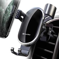 DesertWest Car Vent Phone Mount Auto Clamping Gravity Hands-Free Phone Holder Stably and Securely Compatible with iPhone 11 Pro Max/ XR/XS Max/XS/X/8/8 Plus/7/7 Plus, Galaxy S20 S10 Note 10 Plus