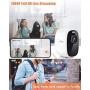 AI Spotlight Siren Security Camera Outdoor Wireless WiFi, Dzees by ZUMIMALL, 1080P Rechargeable Battery Powered Camera for Home Security Camera System, Color Night Vision, 2-Way Talk, Waterproof