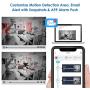 ZOSI 2K 5MP Home Security Camera System Outdoor Indoor, H.265+ CCTV DVR Recorder with Hard Drive 1TB and 4 x 2K(5MP) Surveillance Bullet Camera with PIR Motion Sensor (Heat and Motion), Remote Access