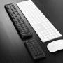Keyboard and Mouse Wrist Rest Set Gaming PU Memory Foam Ergonomic Hand Palm Rest Support for Computer, PC, Laptop, Mac Typing and Wrist Pain Relief and Repair (17.3 Inch）