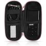 AGPTEK Carrying Case, EVA Hard Case Cover for Digital Voice Recorders, Bose QC20, MP3 Player, Pink