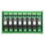 Electronics-Salon DIN Rail Mount AC/DC 12V control 8 SPDT 16Amp Pluggable Power Relay Module, G2R-1-E