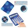 Desktop Calculator 12 Digit with Large LCD Display and Sensitive Button, Solar and Battery Dual Power, Standard Function for Office, Home, School, CD-2786 (Blue)