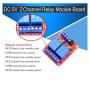DaFuRui 4Pcs DC 5V 2 Channel Relay Module Board Shield with Optocoupler Support High/Low Level Trigger Compatible for Arduino