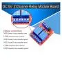 DaFuRui 4Pcs DC 5V 2 Channel Relay Module Board Shield with Optocoupler Support High/Low Level Trigger Compatible for Arduino
