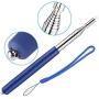 Telescopic Pointer Stick with Hand Lanyard, Teacher Pointer for Classroom, Presentation Pointers for Teachers, Hand Pointer Extendable Pointer Stick Retractable Pointer Pen Whiteboard Pointer (Blue)
