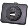 DAMAVO YM1236 Panel Dual USB Car Charger Socket Power Outlet with Cap, Dual Port 12V-24V Quick Car Charger, for Cars, Bus, RV, Boat, Automotive Marine ATV Truck Golf Cart (Surface Mount Installation)