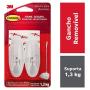 Command White Wire Hooks, Organize Damage-Free, 2-Hooks, 4-Strips (17068ES)