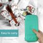 CoBak Carrying Case for Nintendo Switch Lite - with 1 Screen Protector and 1 Grip Case, Ultra Slim Premium EVA Travel Pouch Protective Cover, 8 Game Cartridges, Green