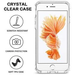 Matone for iPhone 7 Plus Case, for iPhone 8 Plus Case, Crystal Clear Shock Absorption Technology Bumper Soft TPU Cover Case for iPhone 7 Plus (2016)/iPhone 8 Plus (2017) - Clear