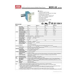 MEAN WELL MDR-60-48 AC to DC DIN-Rail Power Supply 48V 1.25 Amp 60W