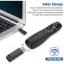BEBONCOOL Wireless Presenter Remote, 2.4GHz Wireless USB Presenter PowerPoint Remote PPT Clicker for Presentation